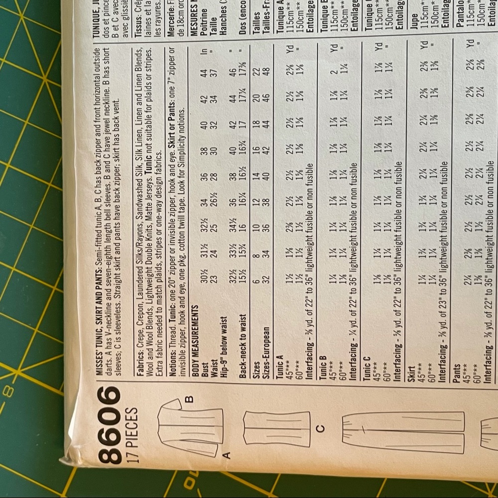 90’s Simplicity Pattern #8606 - Picture 3 of 3